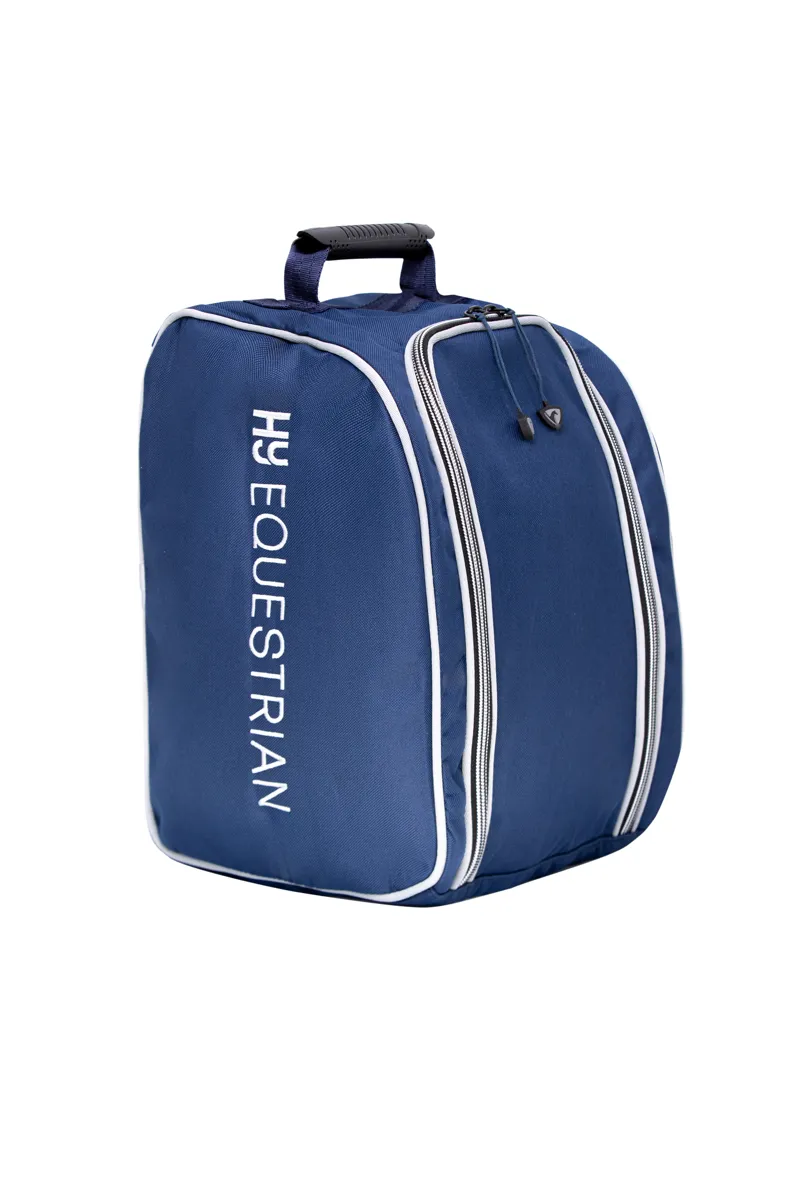 Hy Equestrian Helmet Bag - Navy/Grey